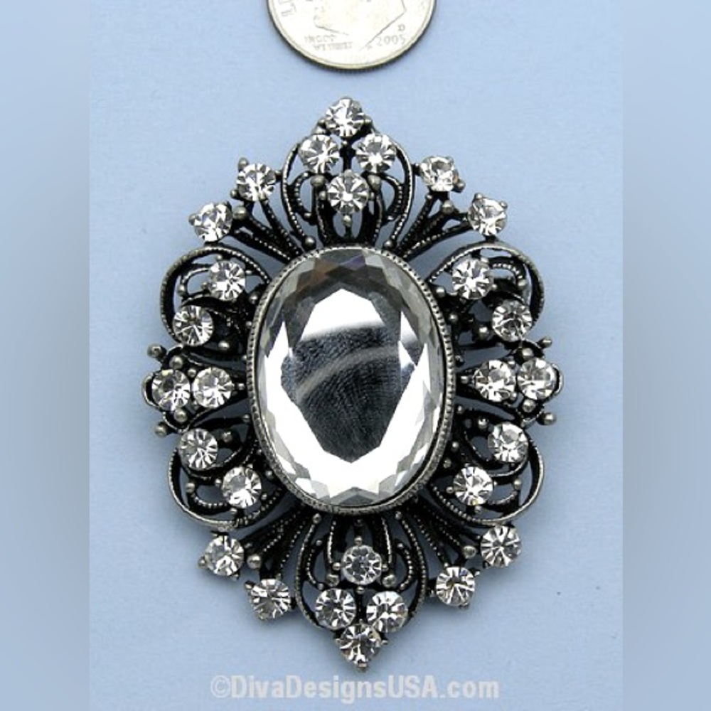 Brooch Clip Earrings